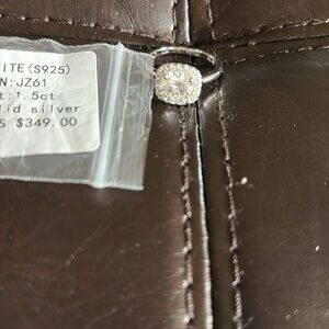 Moissanite Sterling 925 Size7 promise ring